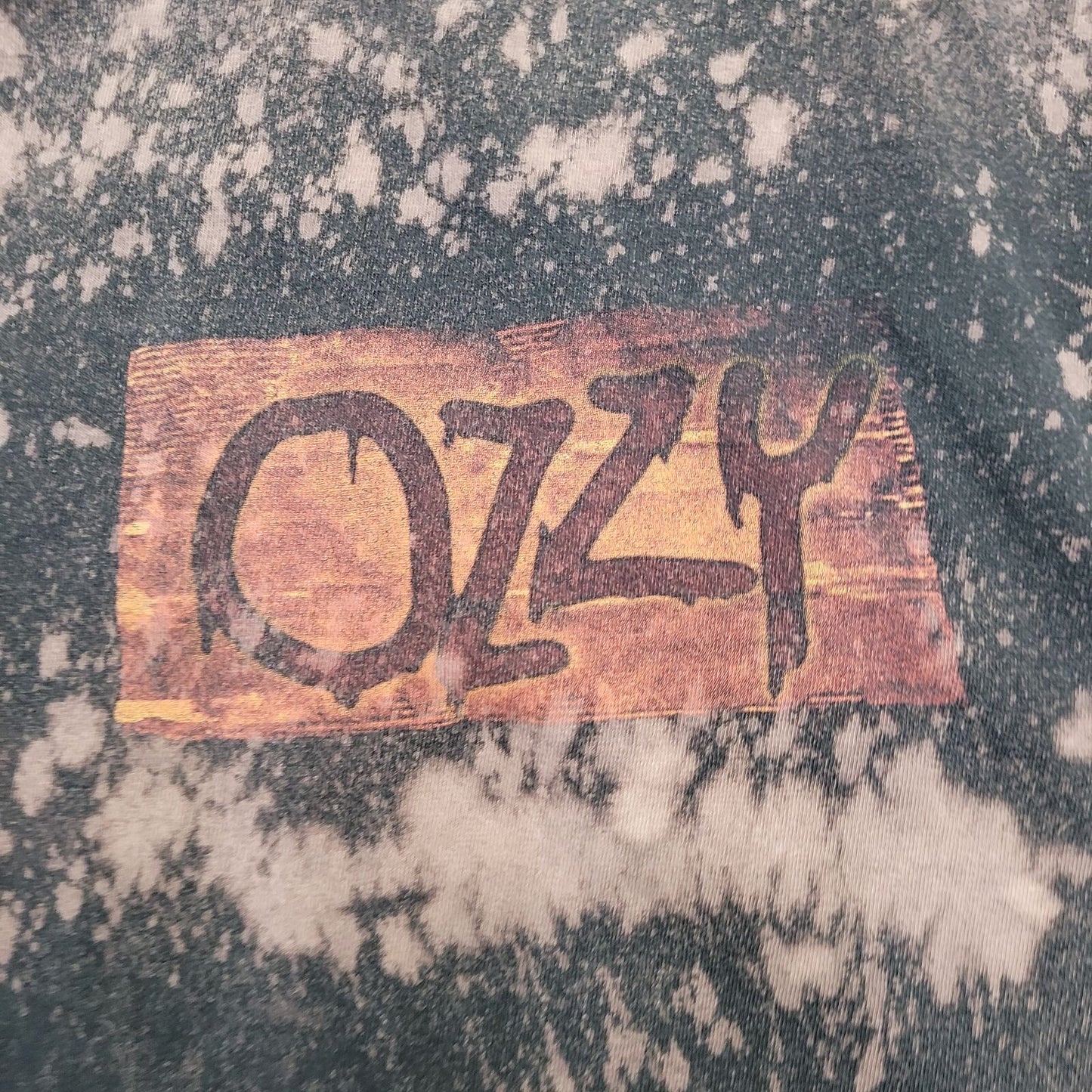 Vintage Ozzy-Osbourne Shirt Medium 19x25 Faded Bleached