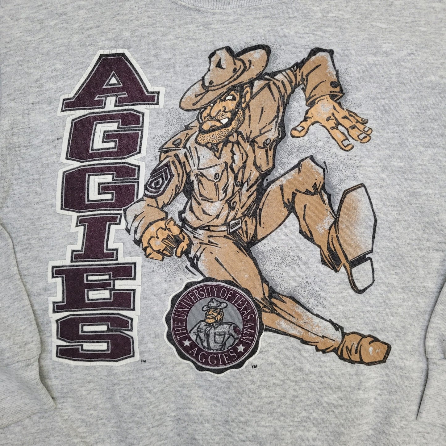 Vintage Texas A&M Aggies Sweatshirt Womens Large 20x24 USA