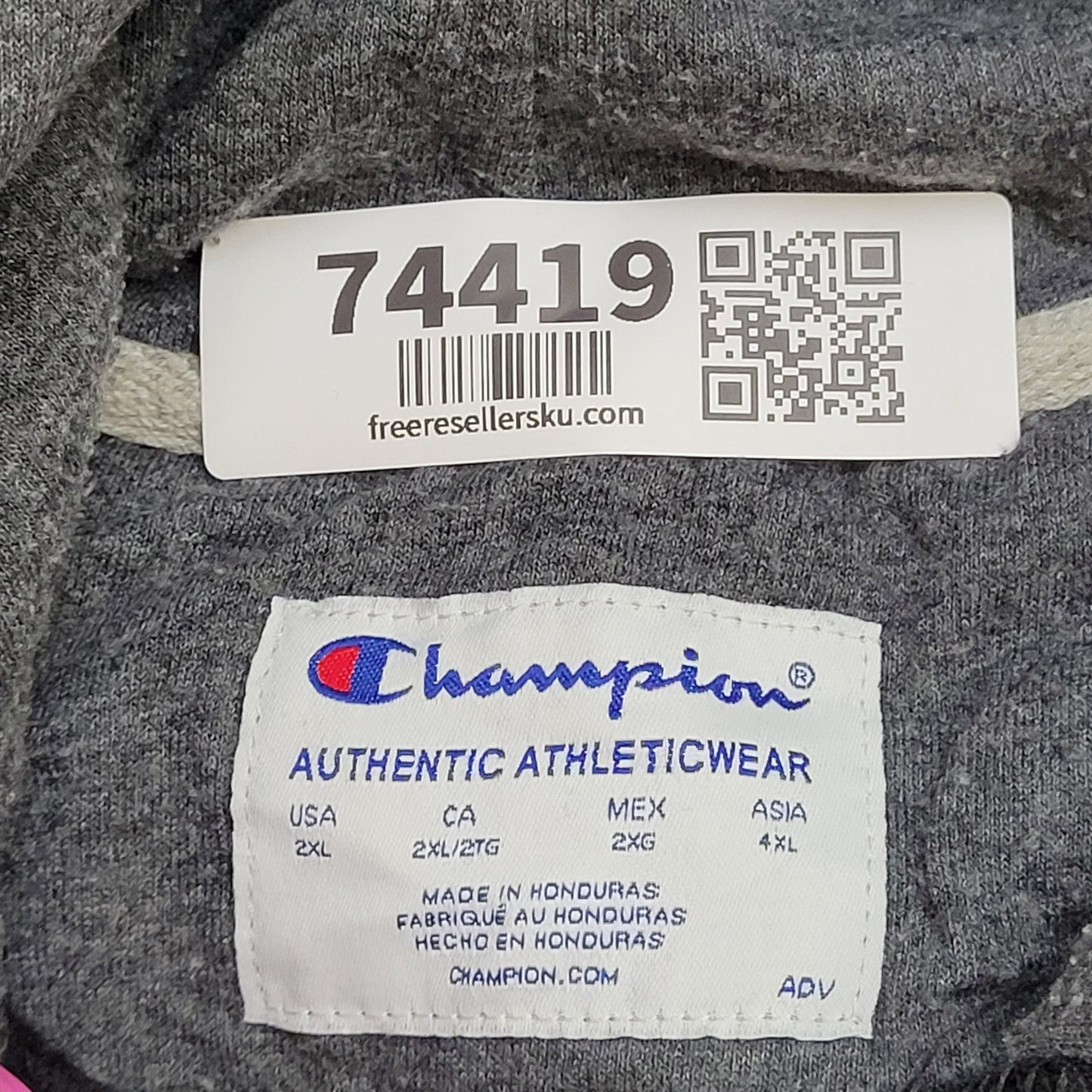 Champion Hoodie 2XL 28x28 Colorblock Two-Tone Baggy Boxy