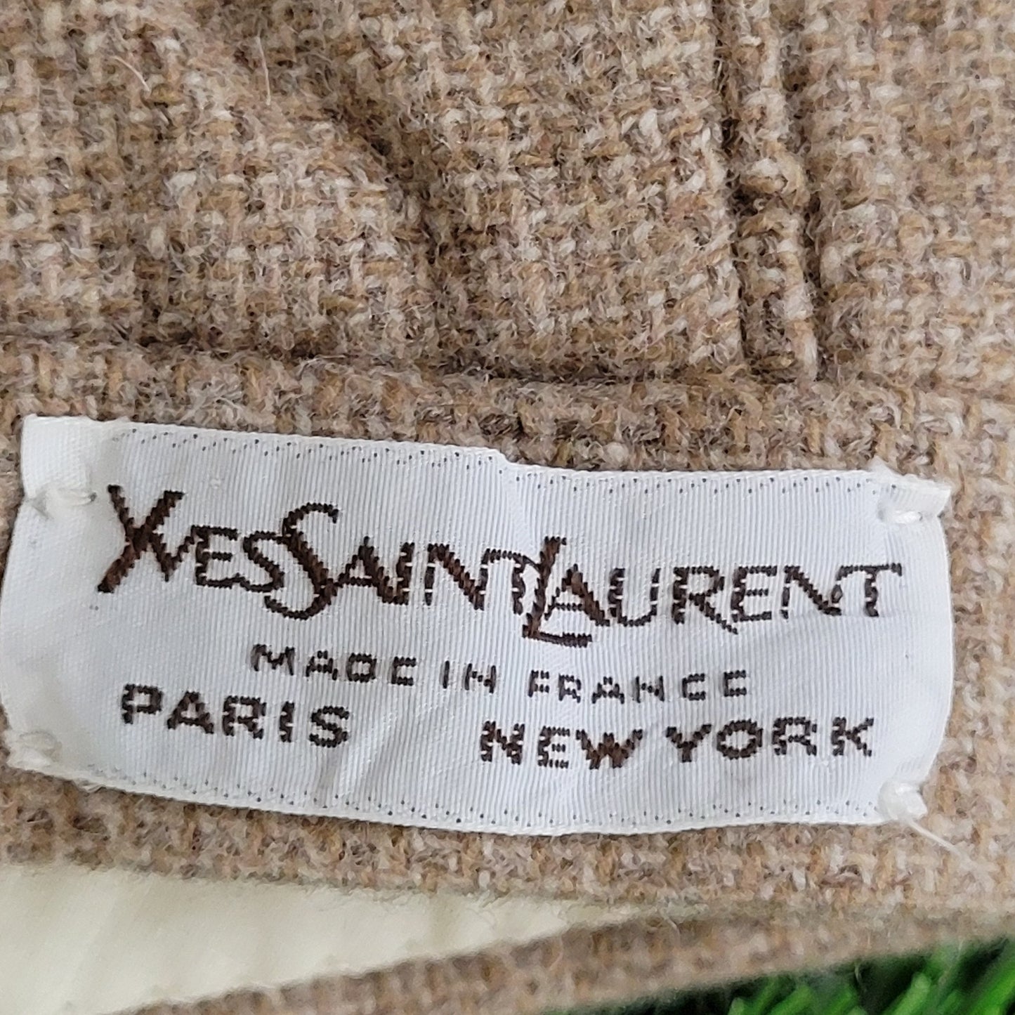 Yves-Saint-Laurent YSL Dress Pants Womens 3/4 27x27 Beige