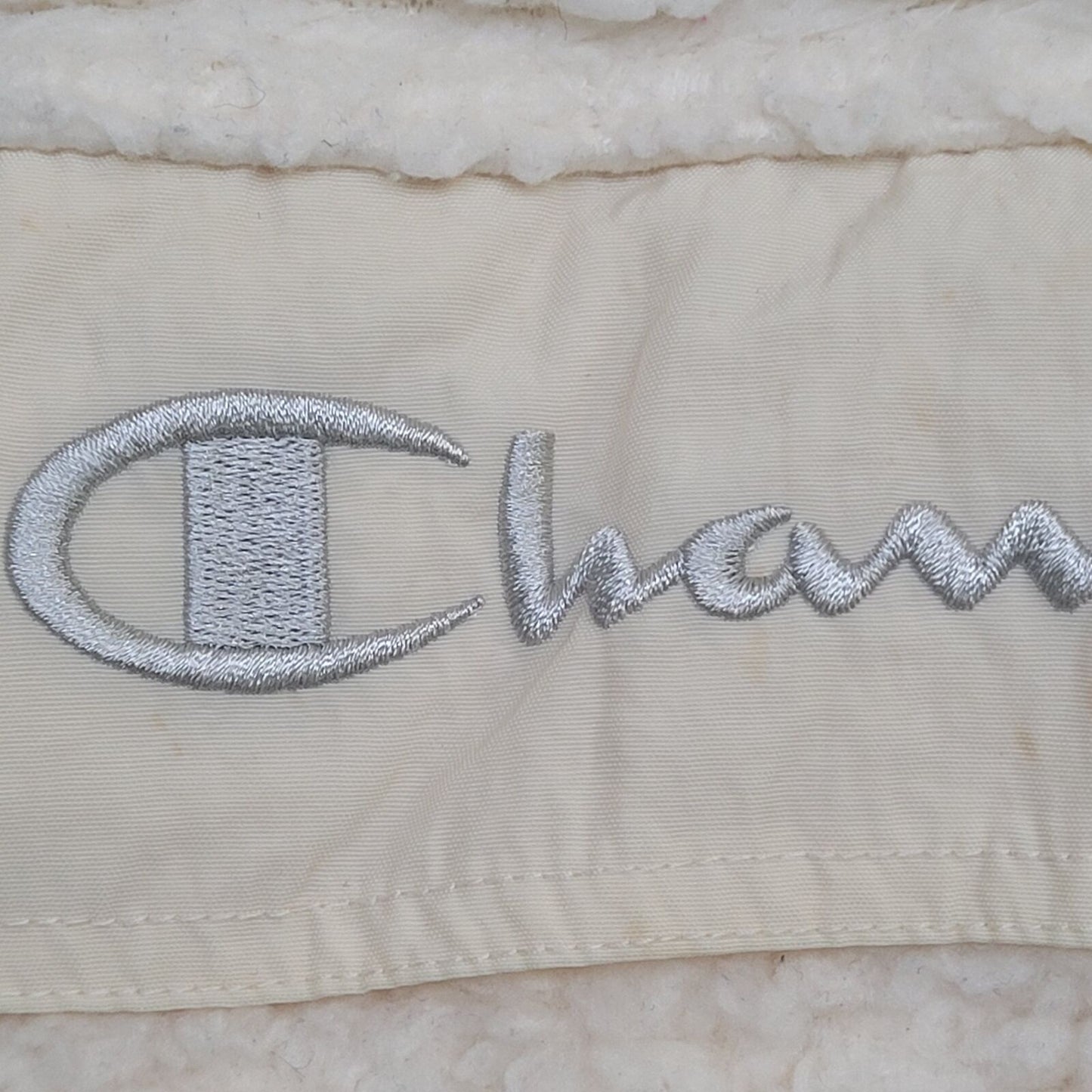 Champion Fleece Hoodie Womens Large 21x24 Beige