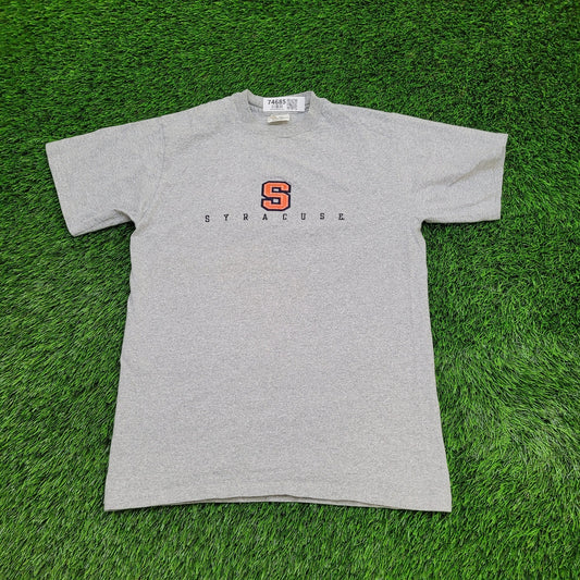 Vintage Syracuse Shirt Medium 19x26 Gray