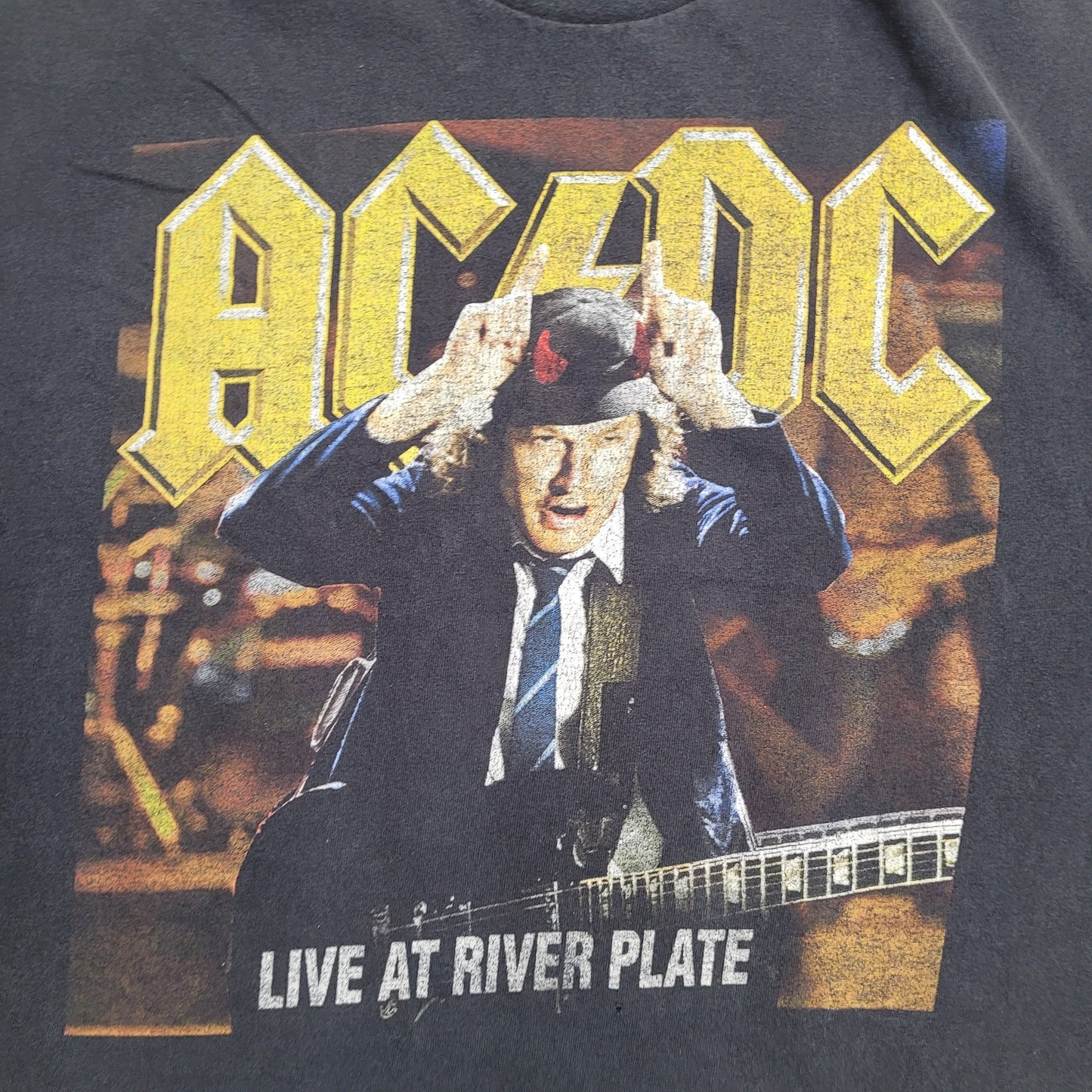 ACDC Band Shirt Womens 2XL 24x26 Angus-Young