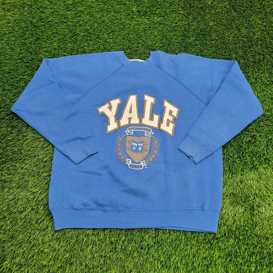 Vintage Yale University Sweatshirt Womens Large 22x22 Blue