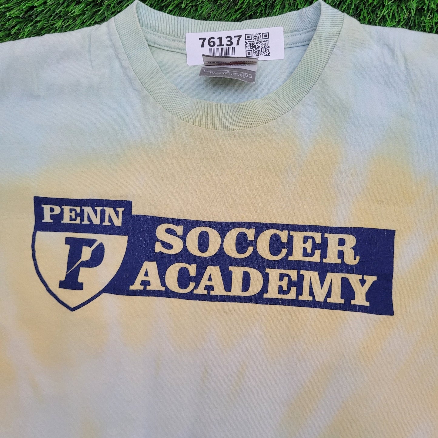 Vintage Y2K NIKE Penn Soccer Academy Shirt S/M 19x23 Green