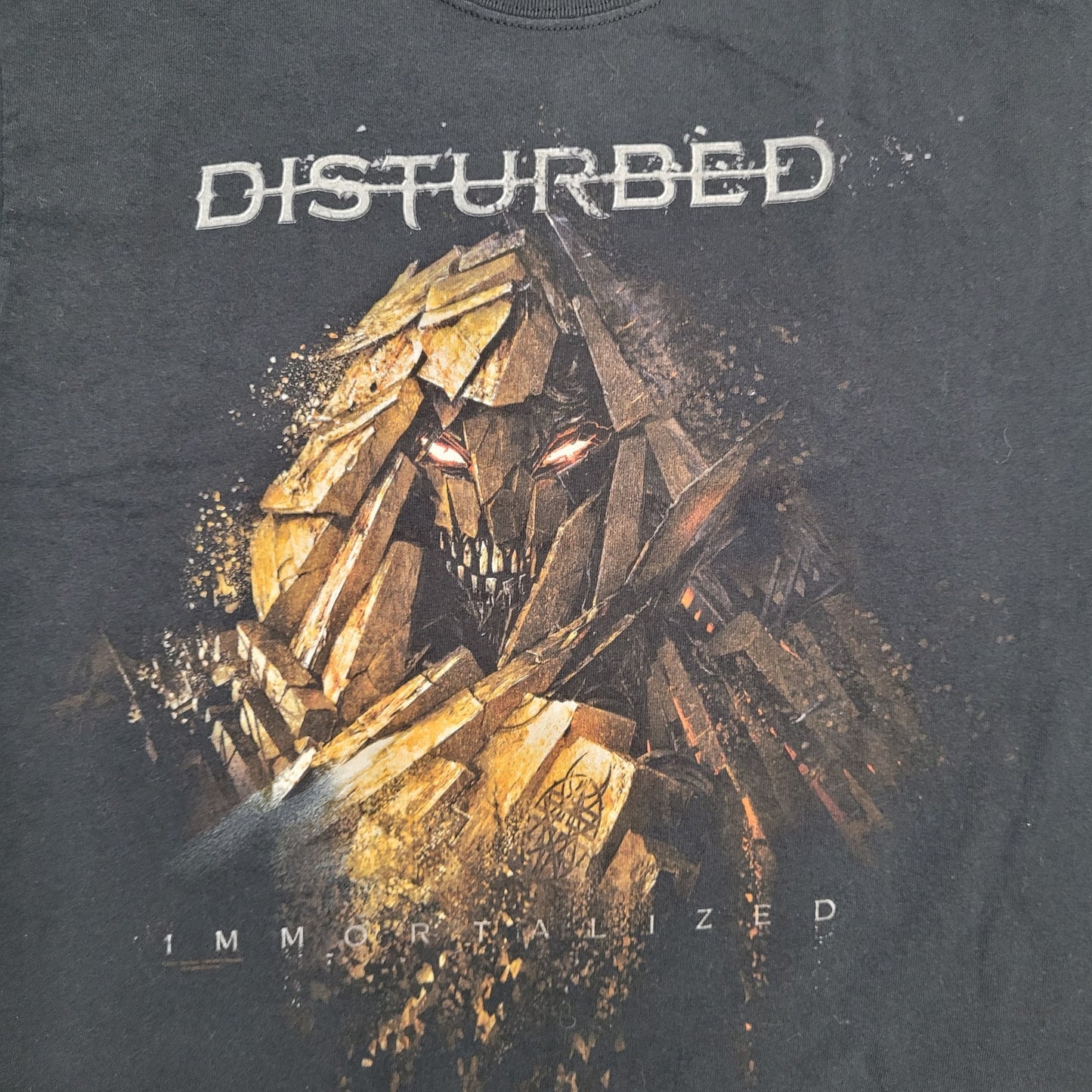 Disturbed Immortalized The-Guy Band Shirt M 19x26 Black