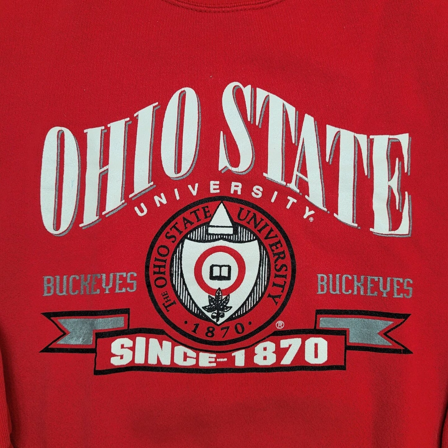 Vintage Ohio-State Buckeyes Sweatshirt Womens XL 23x24 Baggy