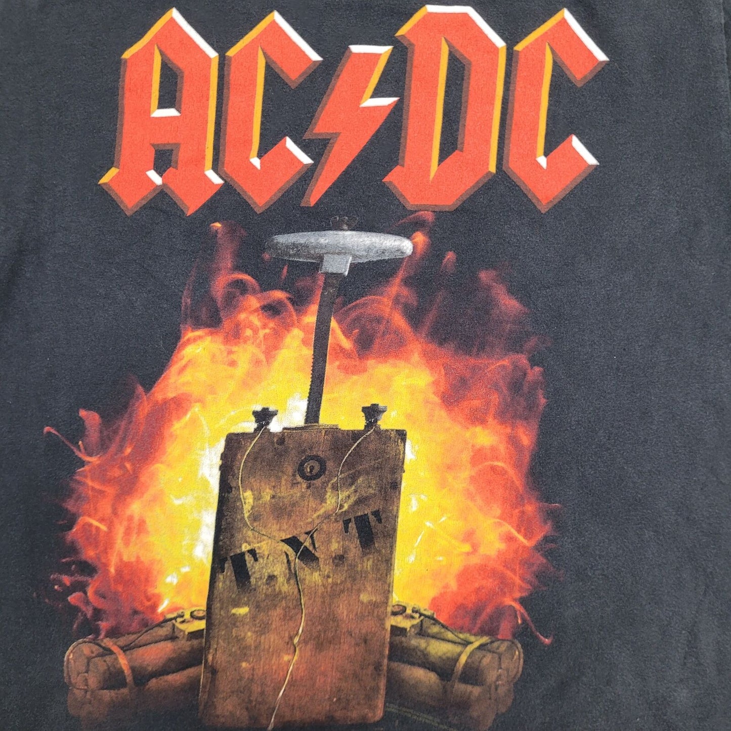 ACDC Band Shirt Womens Small 17x20 Black