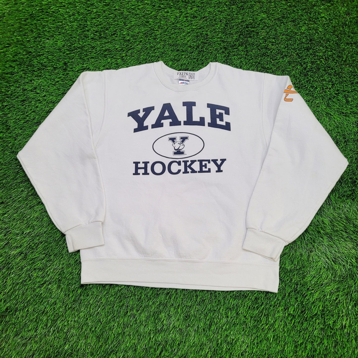 Vintage Yale Sweatshirt Medium 21x24 Hockey Baggy Arch Y2K