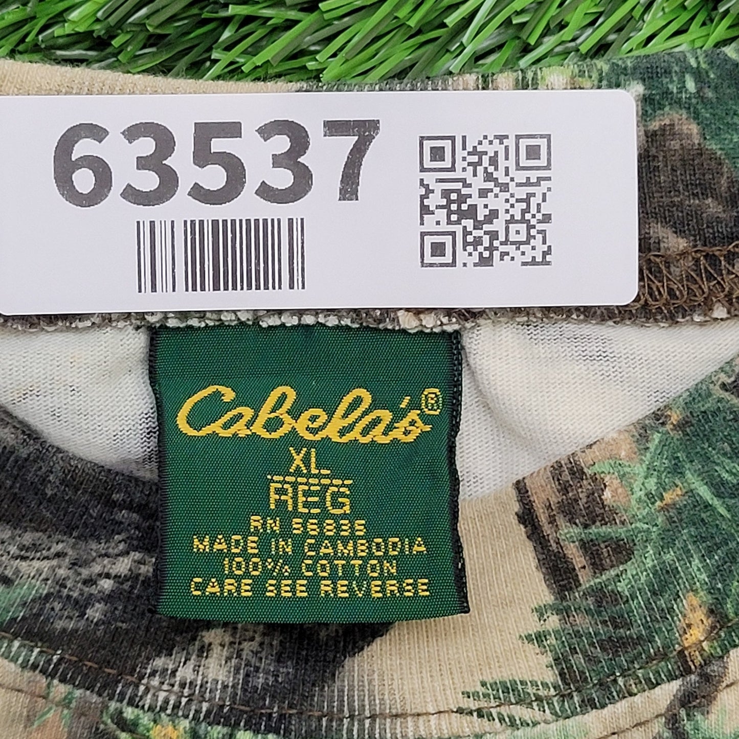 Cabelas Realtree Camo Shirt XL 24x30 Seclusion-3D Konifer