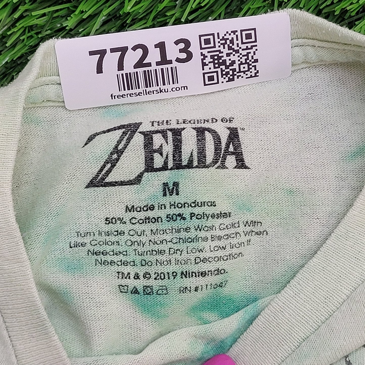 Zelda Shirt S/M 20x25 Crumpled Tie-Dye