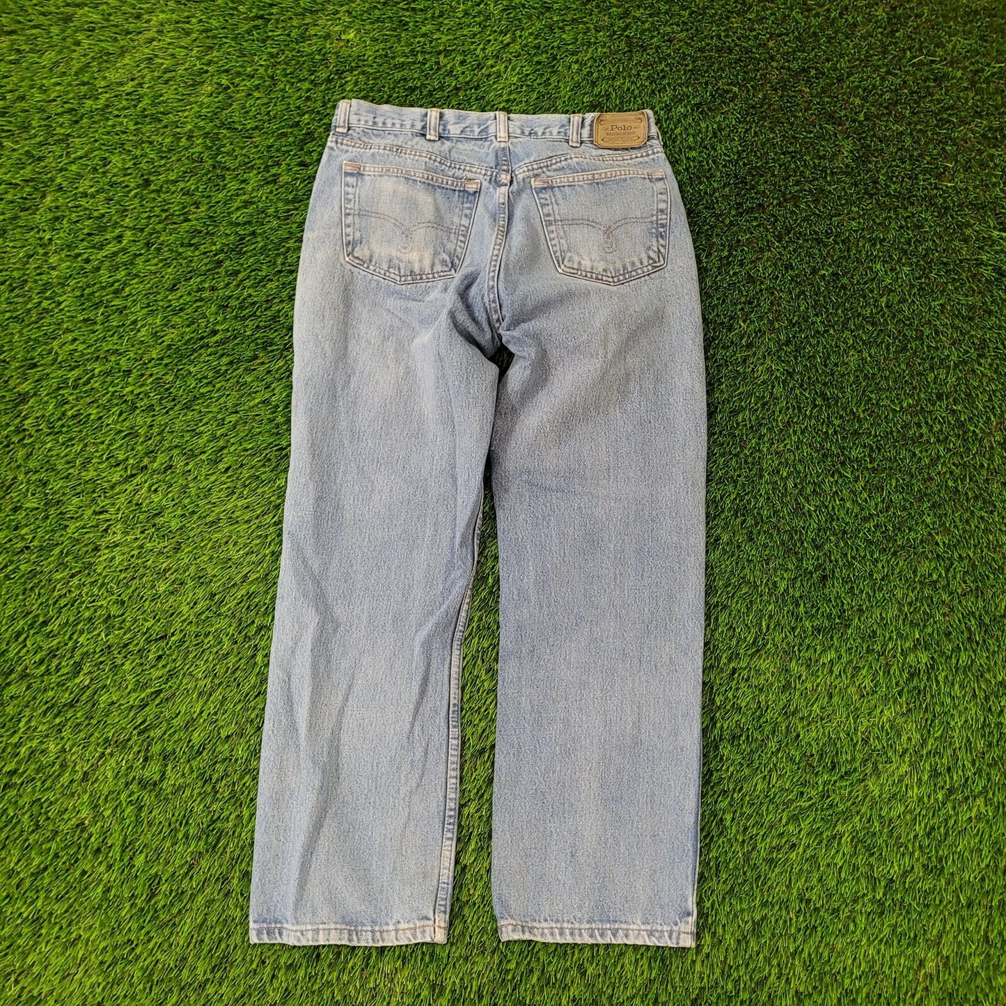 Vintage Ralph-Lauren Jeans 32x28 Faded Stonewash USA