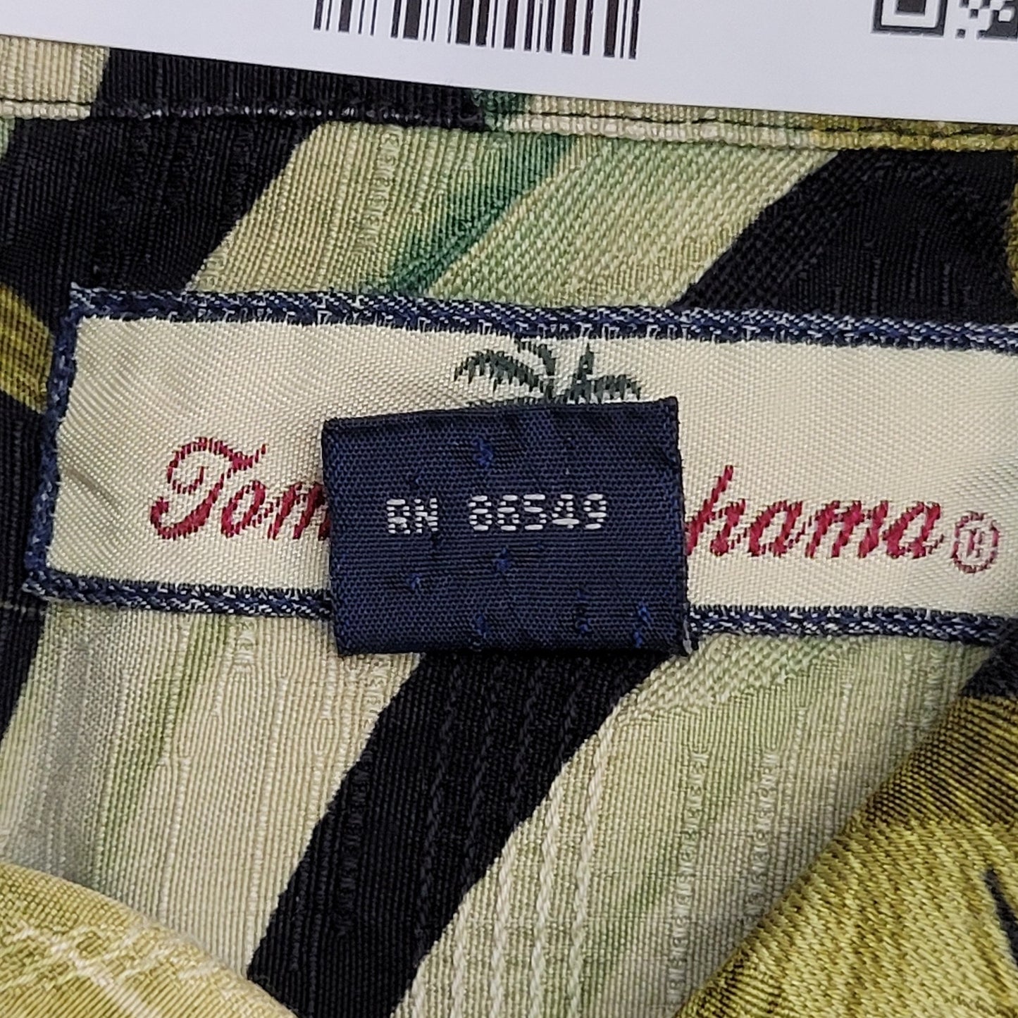 Vintage Tommy-Bahama AOP Shirt XL Green Palm-Tree