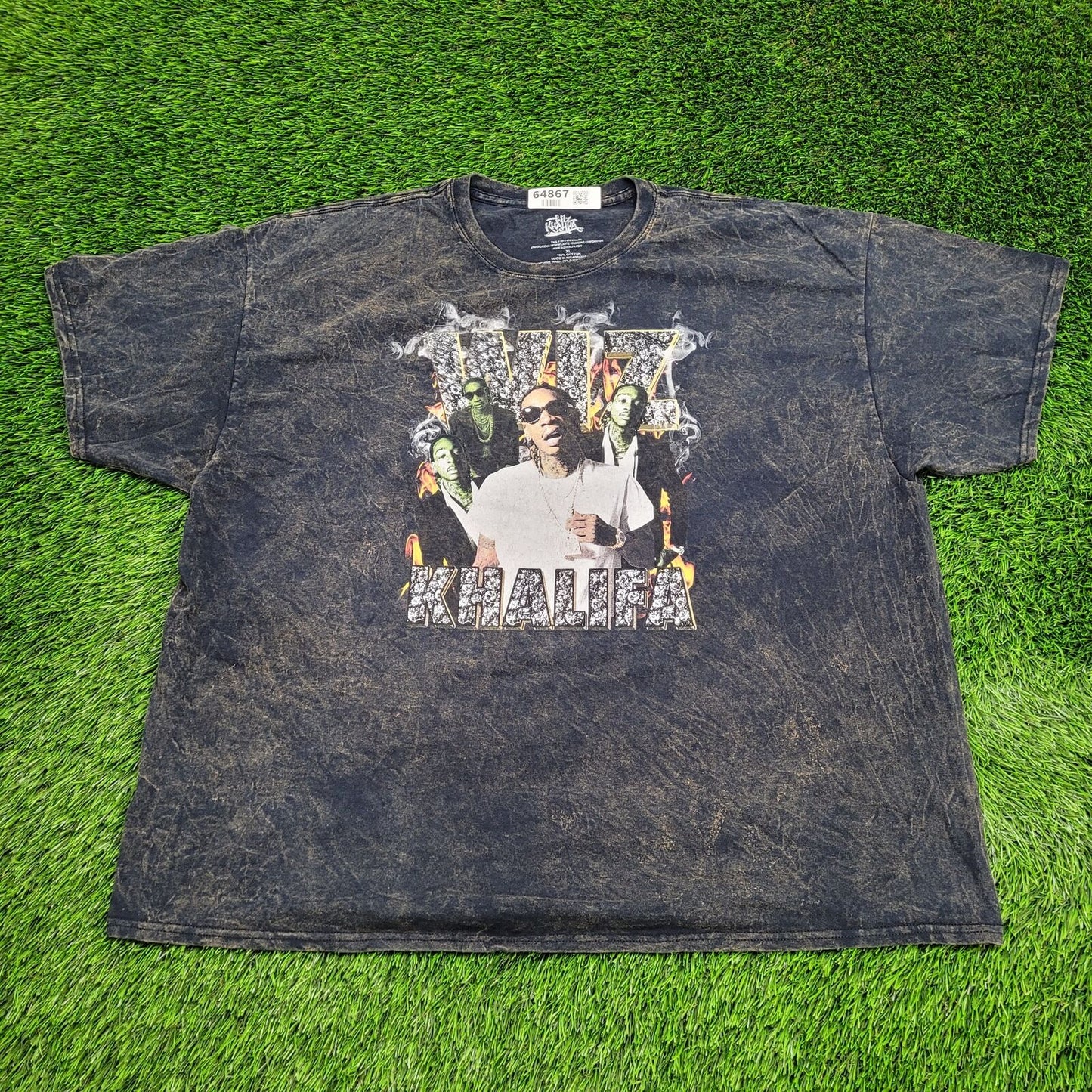 Wiz-Khalifa Shirt XL 27x30 Bleached Dye