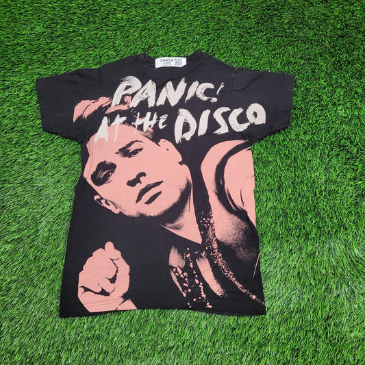 Brendon-Urie Shirt Womens XS 15x23 Black Panic-at-The-Disco