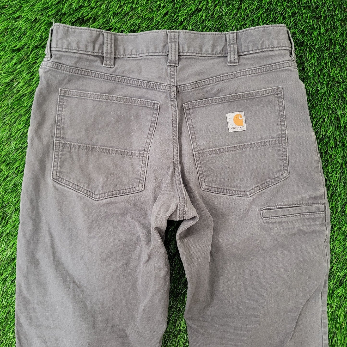 Carhartt Carpenter Pants 32x30 Canvas Pewter-Green