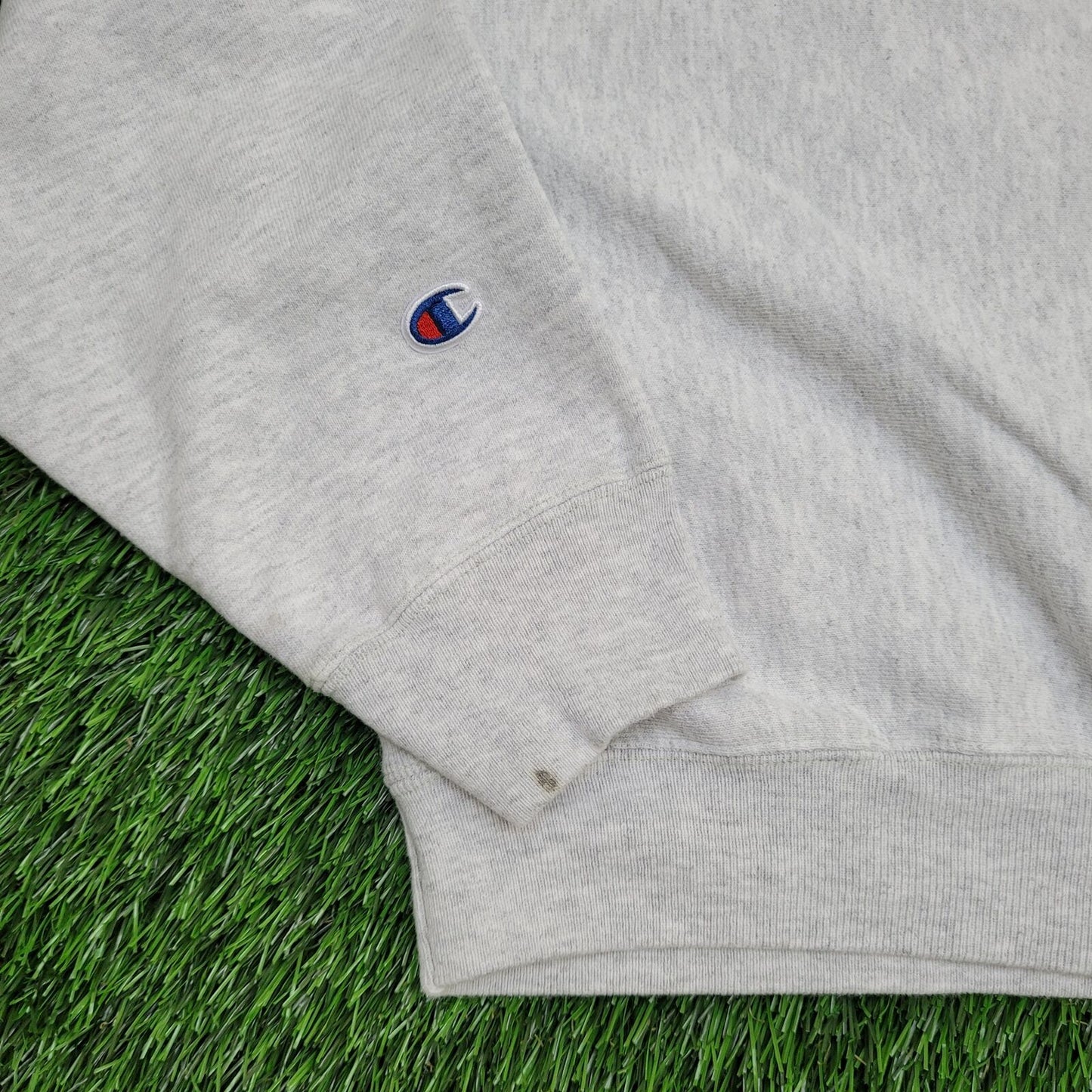 Champion Cropped Sweatshirt Medium 23x21 Gray